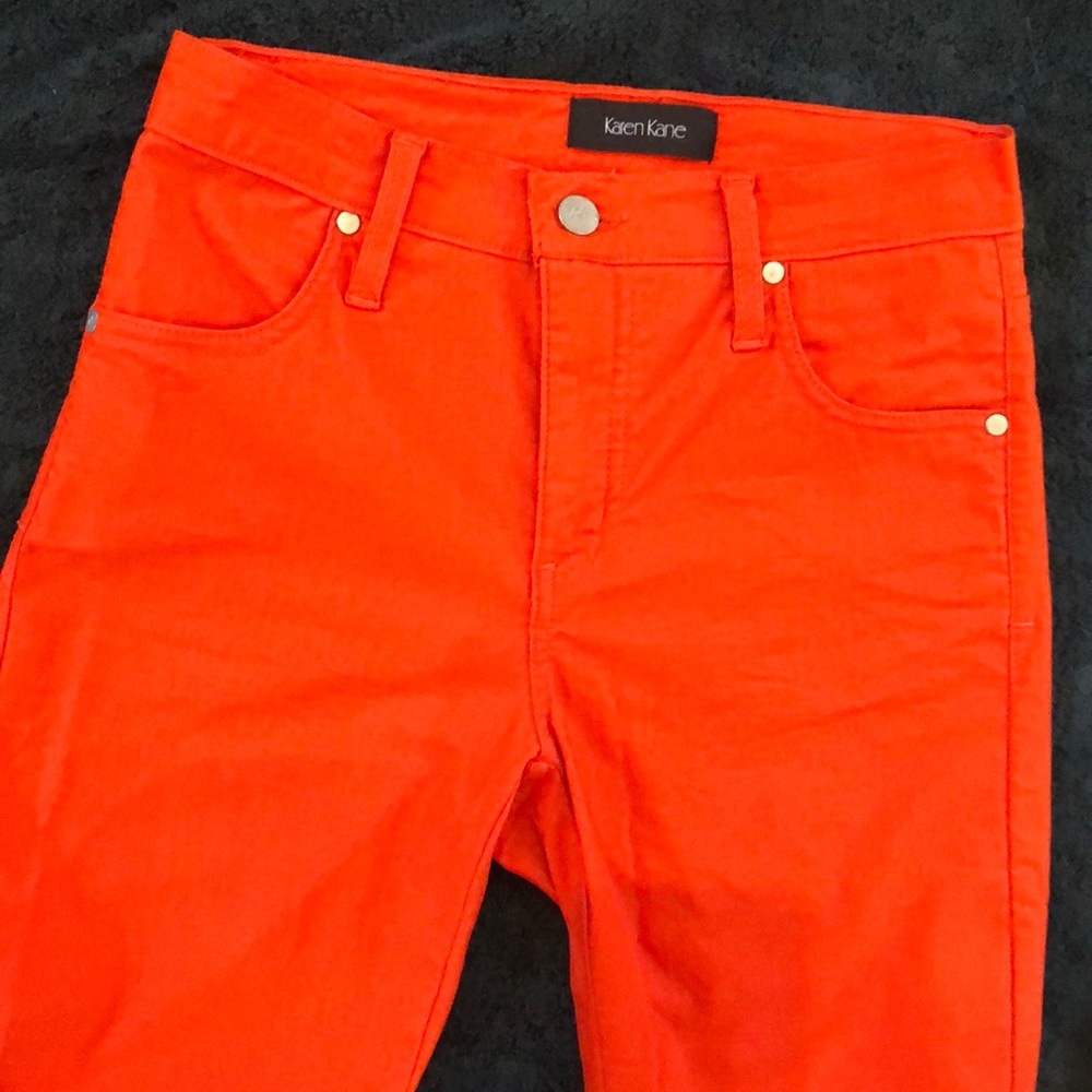 🍊Karen Kane Pop of color High-waist classic jean style stretch Jeggings